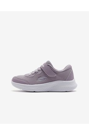 کفش اسنیکر بنفش بچه گانه چسبی Skechers - کد 904128824