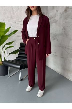 ست بالاتنه و پائین تنه بنفش زنانه بافتنی Elif Özbey Butik - کد 902933542