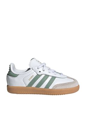 کفش اسنیکر سفید بچه گانه چسبی adidas - کد 882370698