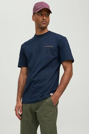 تیشرت سرمه ای مردانه رگولار Jack & Jones - کد 758383194