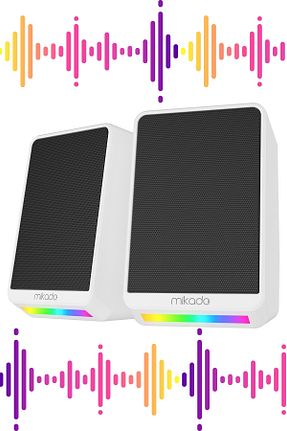اسپیکر کامپیوتر سفید Mikado - کد 902935173