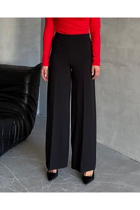 شلوار مشکی زنانه لیکرا TrendParis - کد 902950874