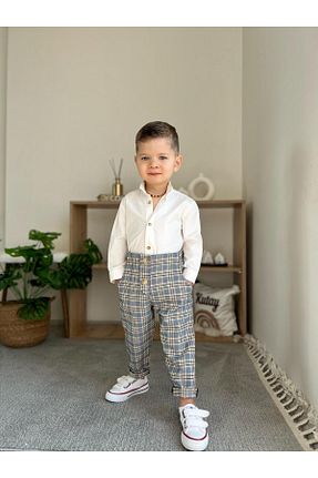 ست بالاتنه و پائین تنه سفید بچه گانه بافت favorimkids - کد 904134493