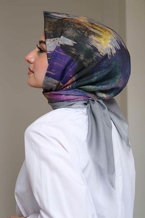 روسری بنفش پنبه ای AFVENTE - کد 700537386