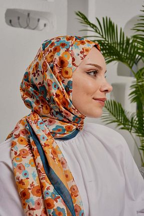 شال زرد زنانه پنبه پلی استر AFVENTE - کد 816381157