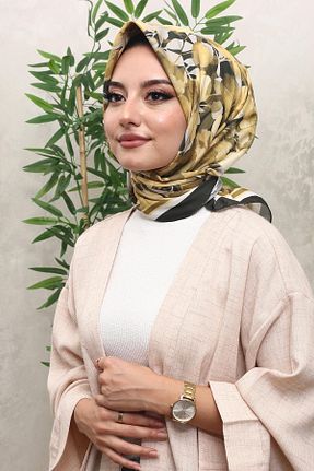 روسری زرد پنبه ای AFVENTE - کد 830308467