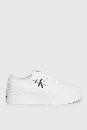 کفش اسنیکر سفید زنانه بند دار Calvin Klein - کد 703339055