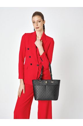 کیف دوشی مشکی زنانه چرم مصنوعی Pierre Cardin - کد 900606948