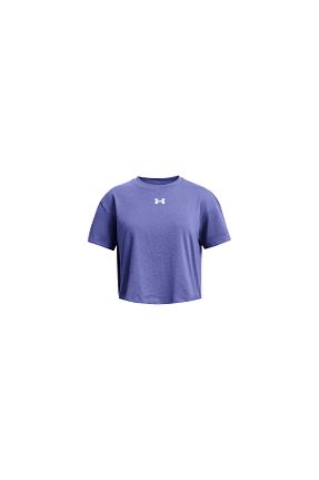تیشرت بنفش بچه گانه کروپ فیت Under Armour - کد 803680340