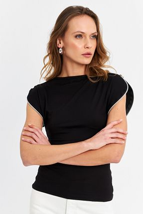 بلوز مشکی زنانه اسلیم فیت Cool & Sexy - کد 902760861
