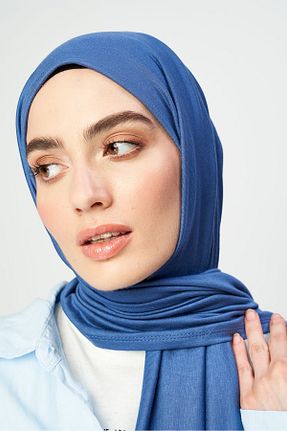 شال آبی زنانه ویسکون Modakaşmir - کد 901267240