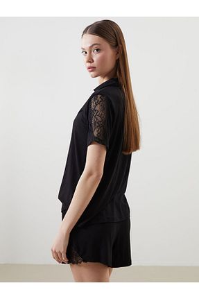 شلوارک و برمودا مشکی زنانه رگولار LC Waikiki - کد 942302204