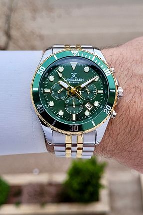 ساعت مچی طلائی مردانه 45 میلی متر Daniel Klein - کد 900832037