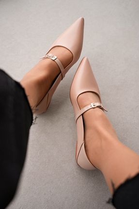 بابت بژ زنانه چرم مصنوعی selinshoes - کد 901300905