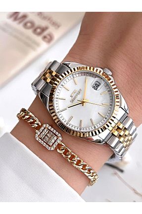 ساعت مچی زرد زنانه 36-40 میلی متر Slazenger - کد 799681306