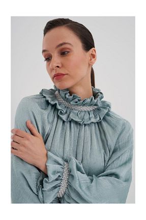 لباس سبز زنانه بافتنی FUSHYA - کد 901303941