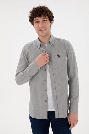 پیراهن سفید مردانه یقه پیراهنی U.S. Polo Assn. - کد 859896022