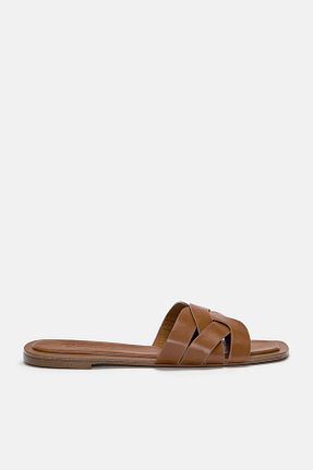 دمپائی قهوه ای زنانه پلی اورتان Pull & Bear - کد 901337066