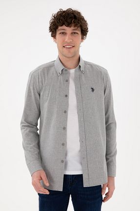 پیراهن سفید مردانه یقه پیراهنی U.S. Polo Assn. - کد 859896022