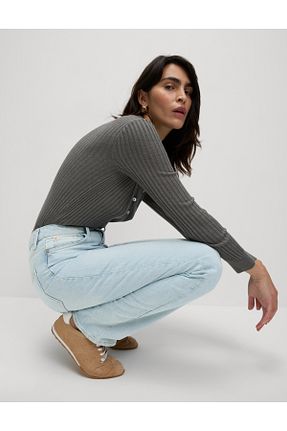 شلوار آبی زنانه پنبه ای Marks & Spencer - کد 901356530