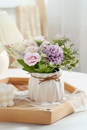 گلدان سفید LALEZEN HOME - کد 901342199