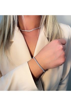 دستبند نقره رنگی زنانه 925 عیار Daniel Angelson - کد 902361362
