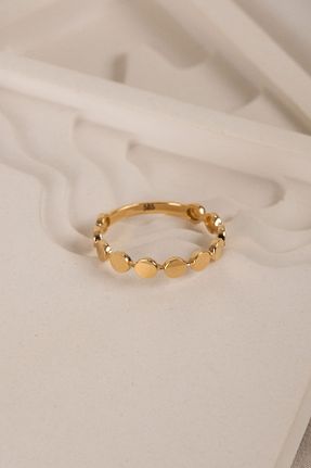 انگشتر طلا زرد زنانه 14 عیار Safir Kuyumculuk - کد 883823040