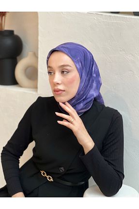 روسری بژ 100 x 100 Modakaşmir - کد 901345301