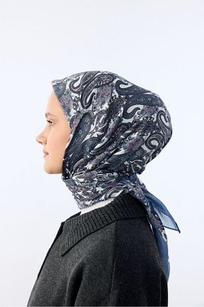 روسری رنگی پنبه پلی استر MİRSOY SCARF - کد 901362274