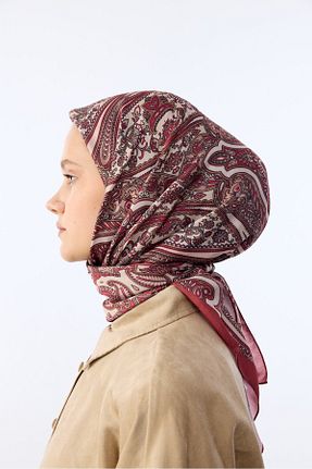 روسری رنگی پنبه پلی استر MİRSOY SCARF - کد 901357862