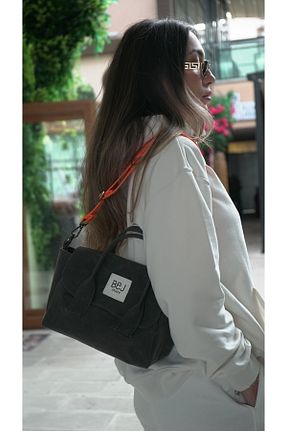 کیف دوشی مشکی زنانه پارچه ای BEJ STORE - کد 883860579