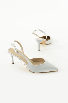 کفش پاشنه بلند کلاسیک زنانه ساتن Gökçe Shoes - کد 901367144