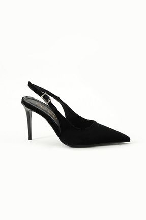 کفش پاشنه بلند کلاسیک مشکی زنانه چرم لاکی Gökçe Shoes - کد 901368462
