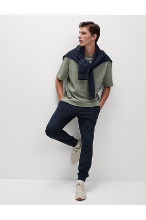 شلوار سرمه ای مردانه پنبه ای Marks & Spencer - کد 901369217
