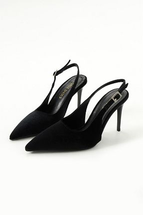 کفش پاشنه بلند کلاسیک مشکی زنانه چرم لاکی Gökçe Shoes - کد 901368462
