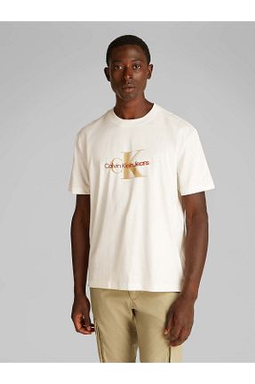 تیشرت سفید مردانه رگولار Calvin Klein - کد 901391938
