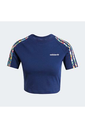 تیشرت اسپرت سرمه ای زنانه رگولار adidas - کد 901269368
