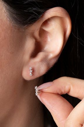 گوشواره نقره زنانه 925 عیار Elika Silver - کد 750776688