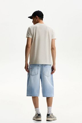 شلوارک و برمودا آبی مردانه اسلیم Bershka - کد 901388533