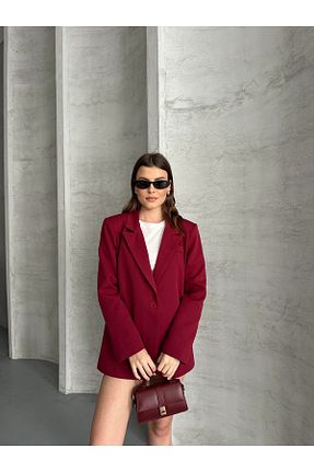 کت زرشکی زنانه Blazer modazoom - کد 900502116