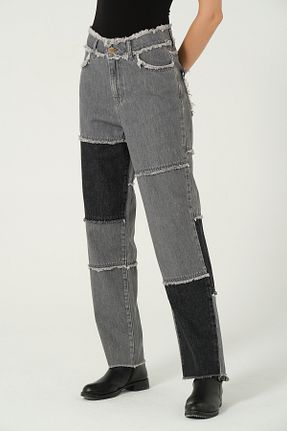 شلوار طوسی زنانه پنبه پلی استر eva clothing - کد 901392355