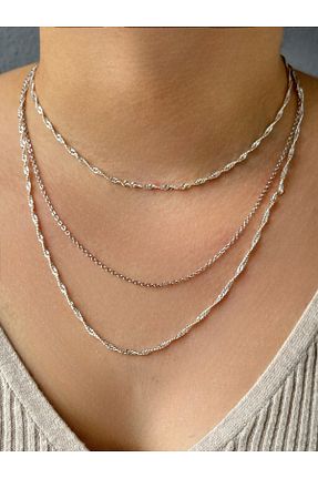 گردنبند جواهر طوسی زنانه پوشش لاکی M Miel - کد 901401868