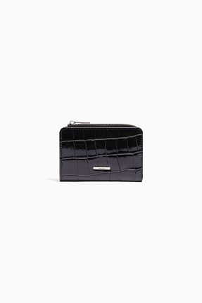 کیف پول مشکی زنانه سایز متوسط Bershka - کد 635023915