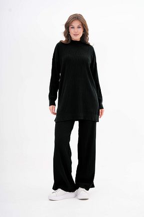 ست بالاتنه و پائین تنه حجاب مشکی زنانه Relaxed NİSUM MODA - کد 891742188