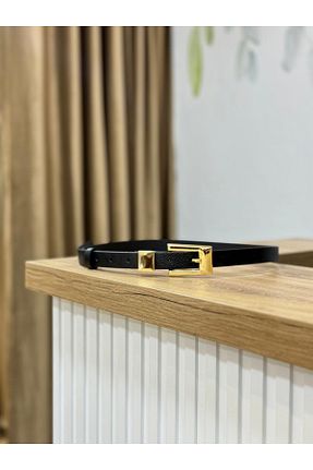 کمربند مشکی زنانه چرم مصنوعی MUJGANERDOGANDESIGN - کد 901405184