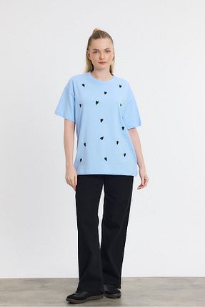 تیشرت آبی زنانه رگولار Rays - کد 901403377