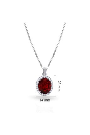 گردنبند نقره قرمز زنانه 925 عیار Silveranka - کد 901400453