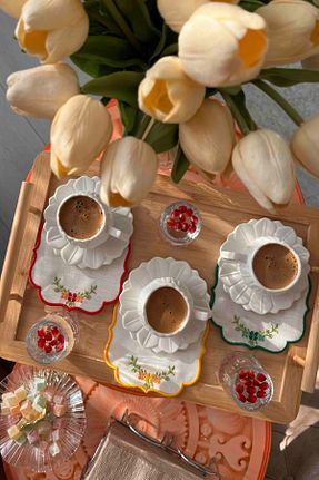 سرویس آمریکائی رنگی مربع Nisahometeks - کد 871926920