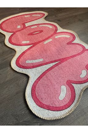 فرش صورتی قابل شستشو Rugs Modern Halı - کد 897900713