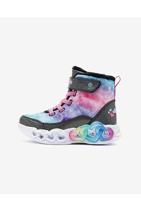 بوت / نیم بوت مشکی بچه گانه پاشنه تخت Skechers - کد 902408102